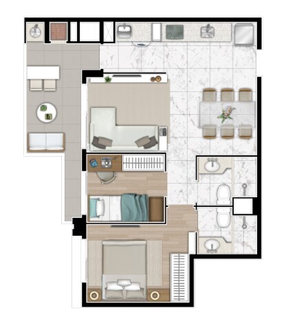 Apartamento, 3 quartos, 77 m² - Foto 32