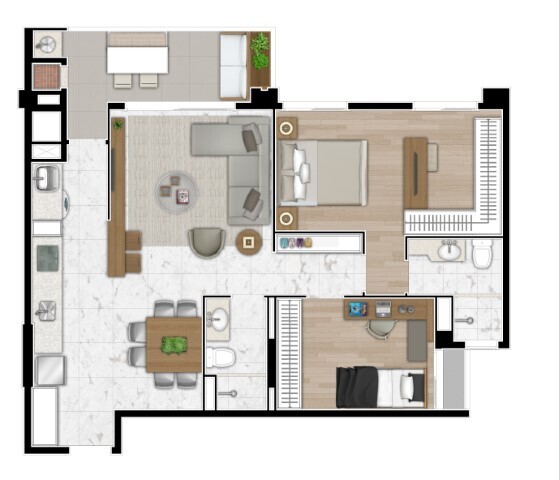 Apartamento, 3 quartos, 77 m² - Foto 41