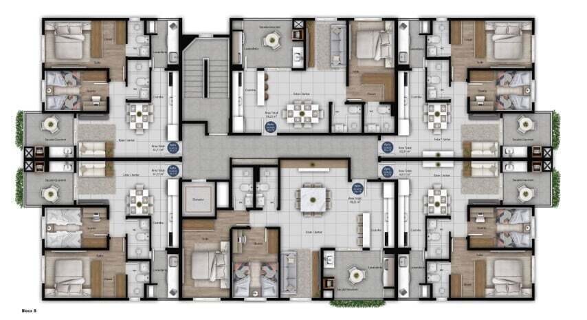 Cobertura, 2 quartos, 122 m² - Foto 12