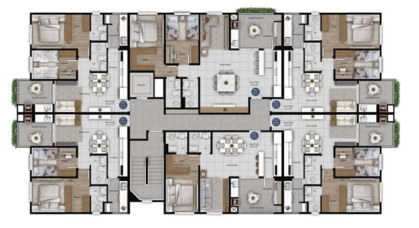 Cobertura, 2 quartos, 122 m² - Foto 11