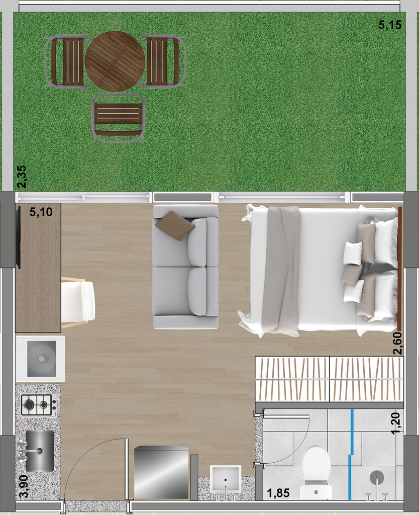 Apartamento, 1 quarto, 18 m² - Foto 23