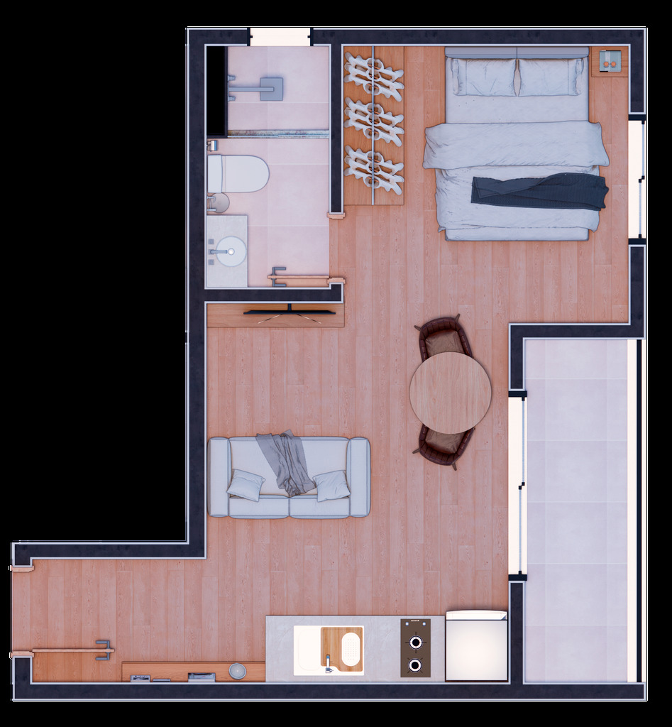 Apartamento, 1 quarto, 19 m² - Foto 11