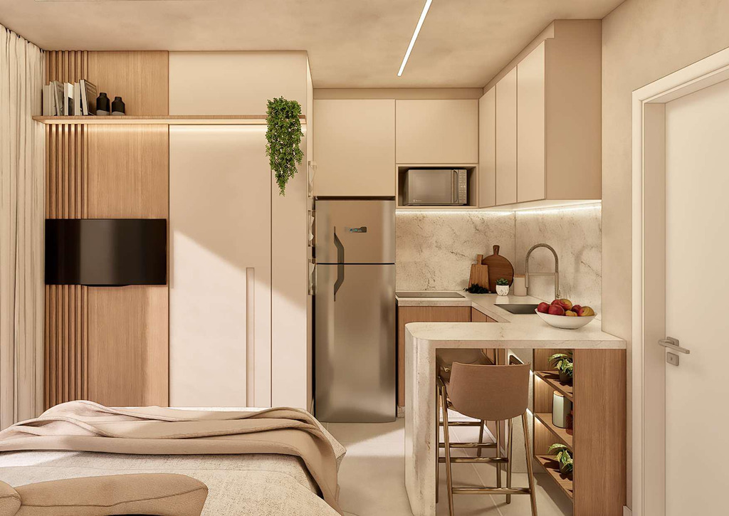 Apartamento, 1 quarto, 16 m² - Foto 4