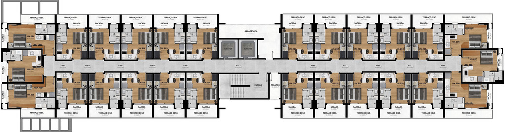 Apartamento, 1 quarto, 16 m² - Foto 12