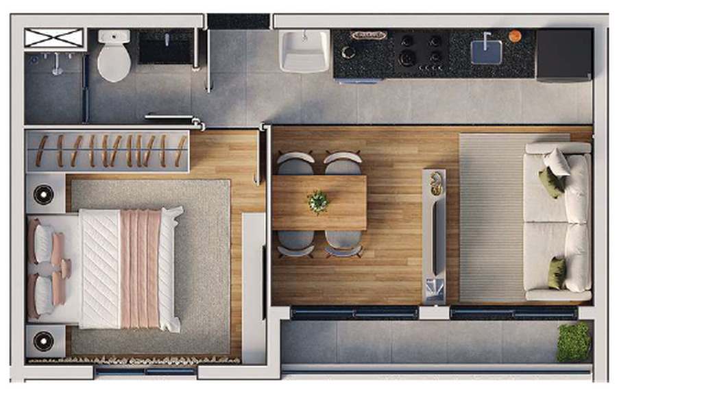 Apartamento, 1 quarto, 24 m² - Foto 17