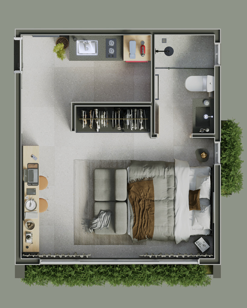 Apartamento, 1 quarto, 20 m² - Foto 10