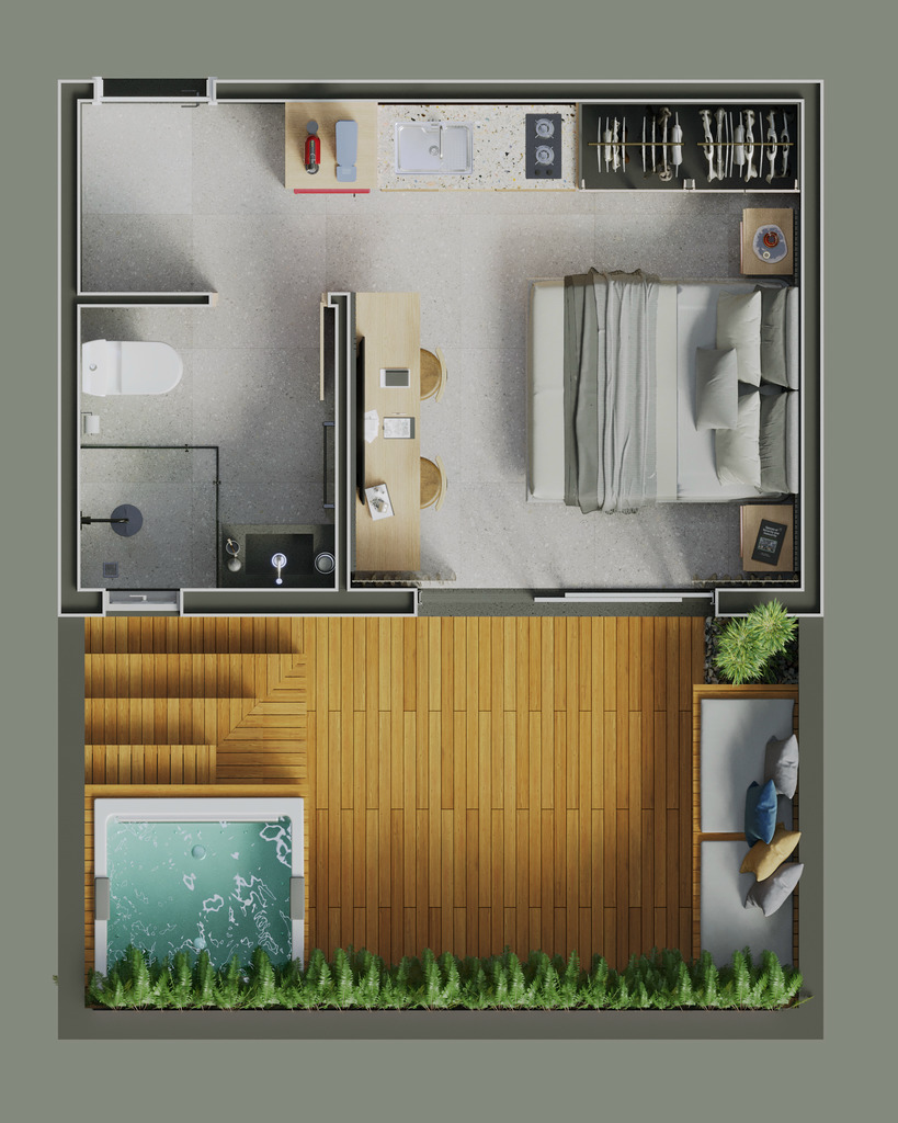 Apartamento, 1 quarto, 20 m² - Foto 17