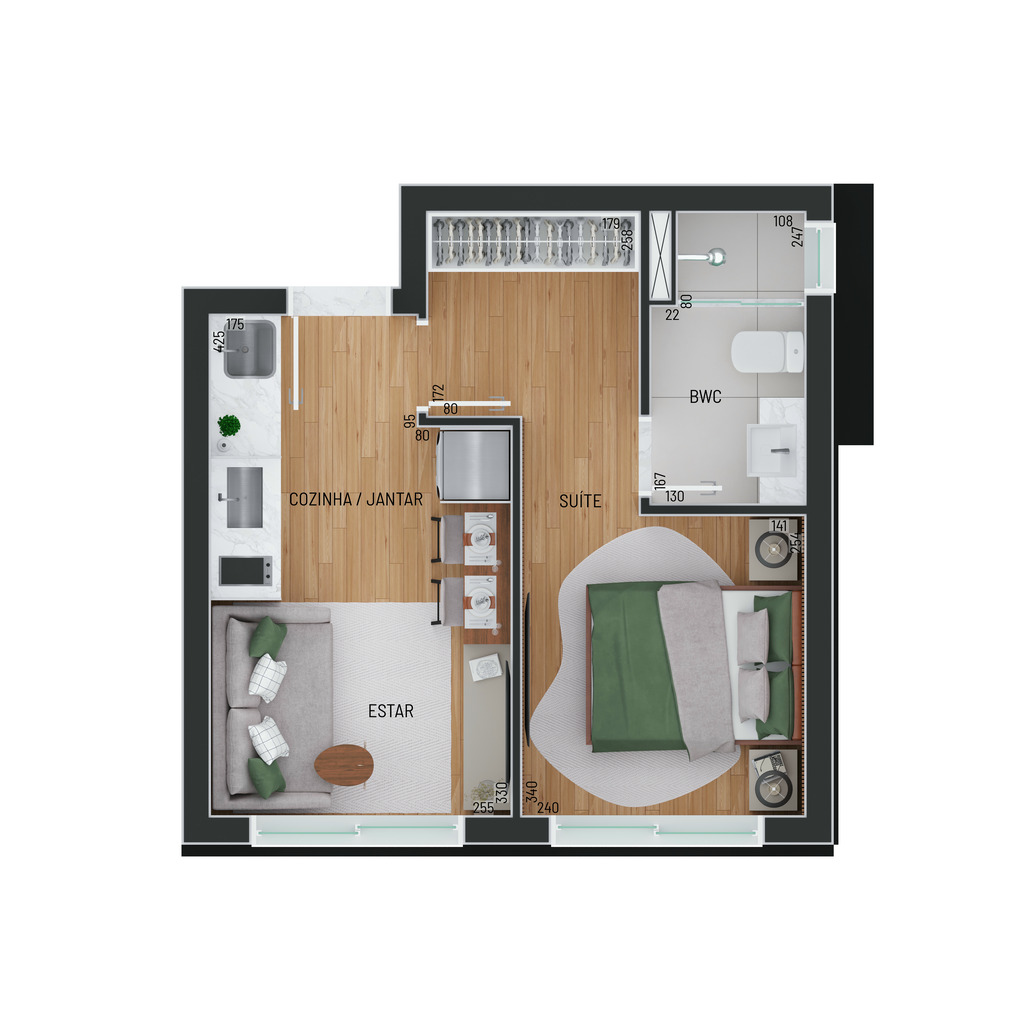 Apartamento, 1 quarto, 25 m² - Foto 26