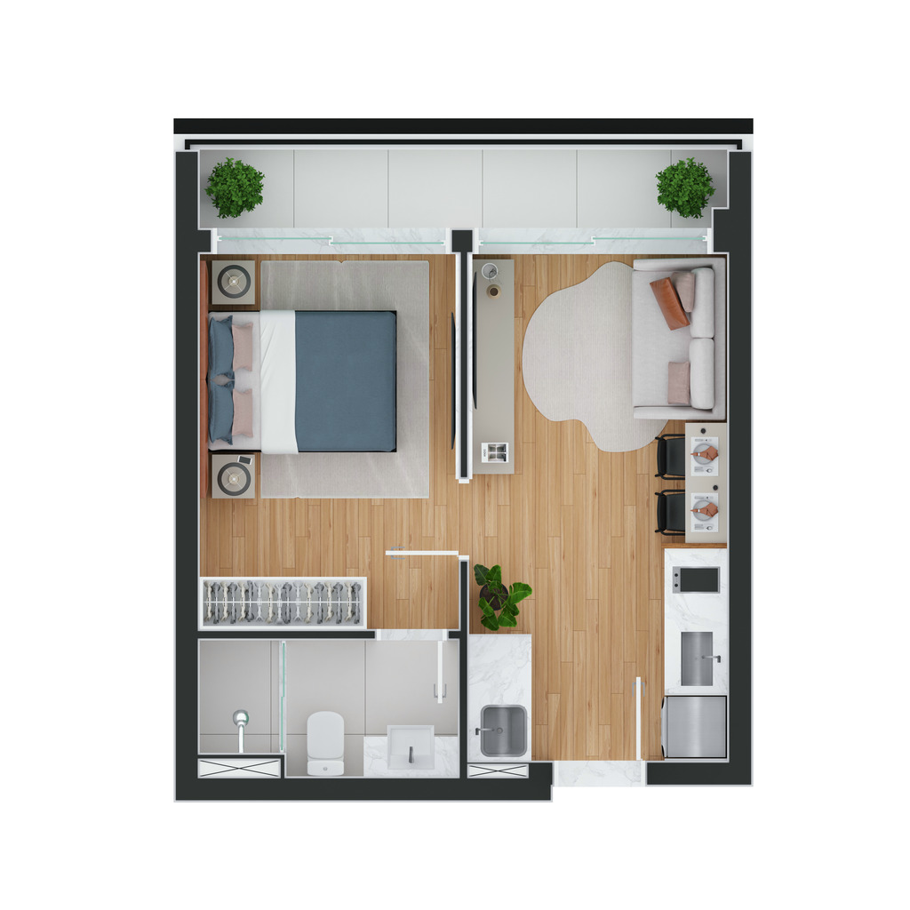 Apartamento, 1 quarto, 25 m² - Foto 27