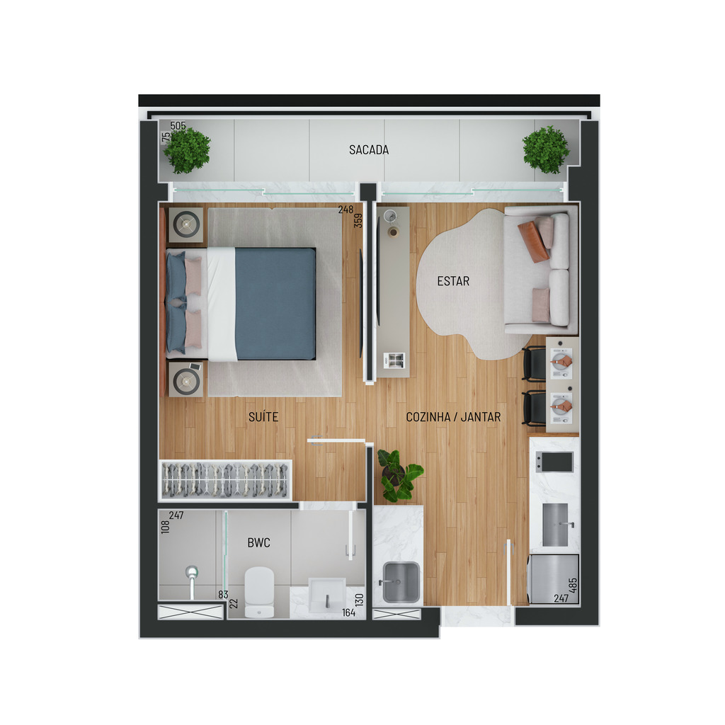 Apartamento, 1 quarto, 25 m² - Foto 28