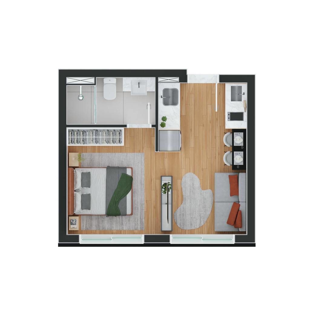 Apartamento, 1 quarto, 25 m² - Foto 29