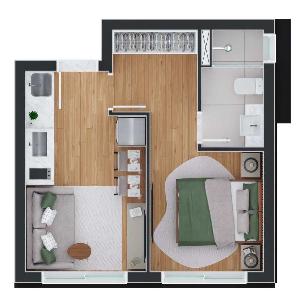 Apartamento, 1 quarto, 25 m² - Foto 17