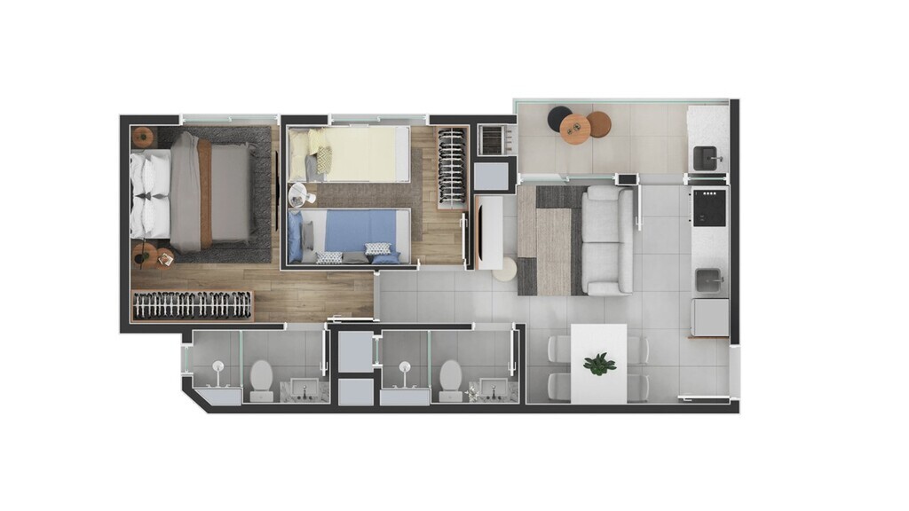 Apartamento, 2 quartos, 46 m² - Foto 16