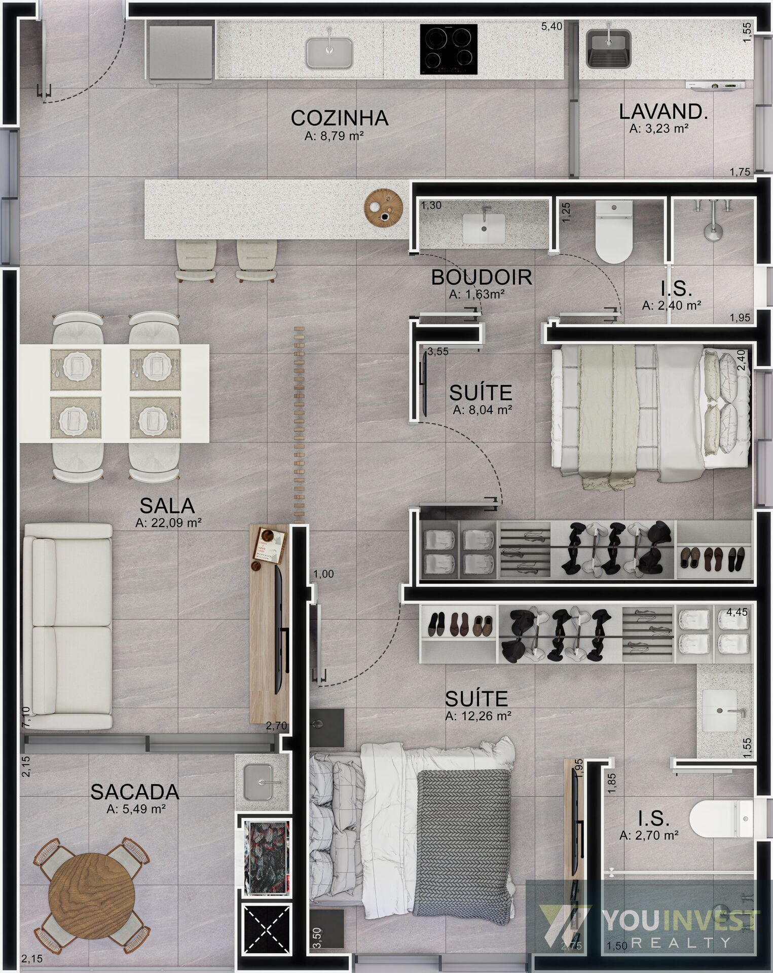 Apartamento, 2 quartos, 74 m² - Foto 16