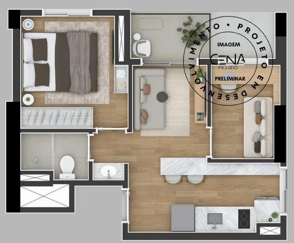 Apartamento, 1 quarto, 22 m² - Foto 11