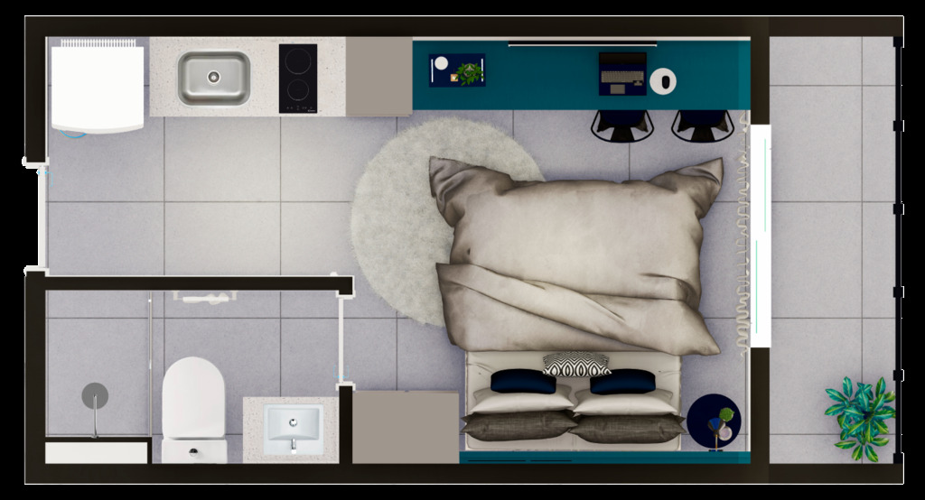 Apartamento, 1 quarto, 21 m² - Foto 9