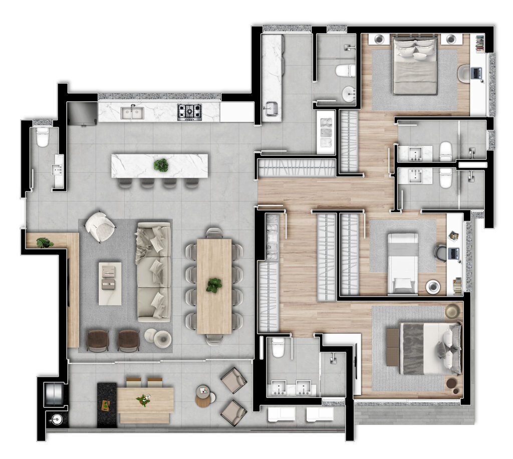 Apartamento, 3 quartos, 169 m² - Foto 20