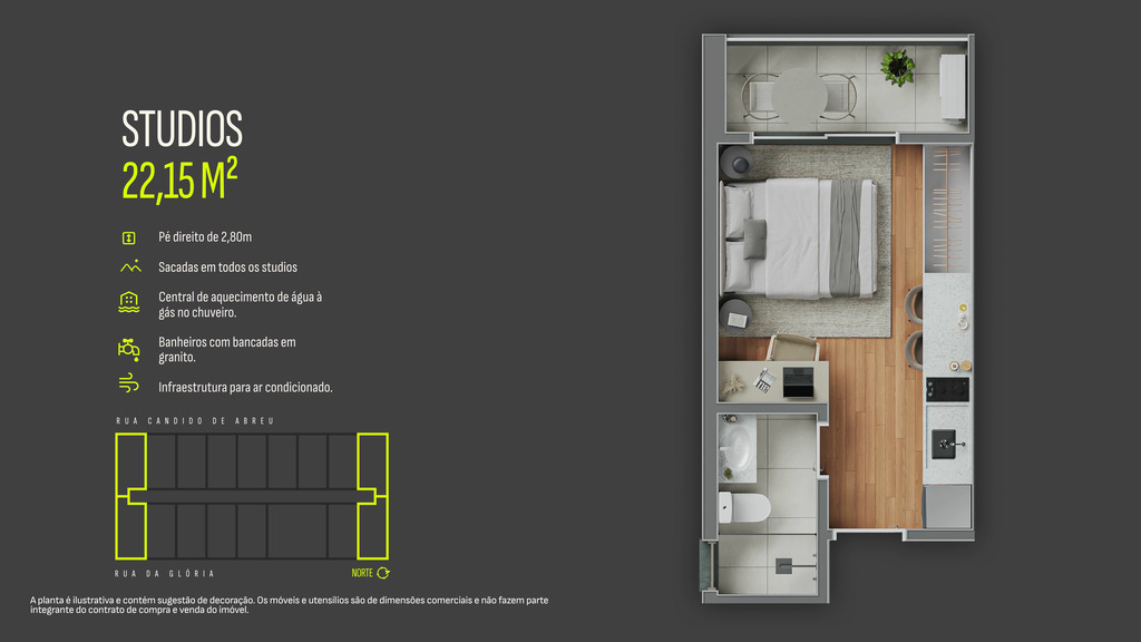 Apartamento, 1 quarto, 20 m² - Foto 138