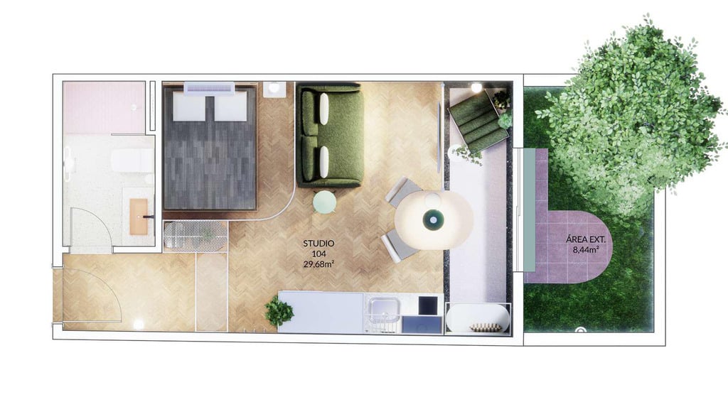 Apartamento, 1 quarto, 24 m² - Foto 31