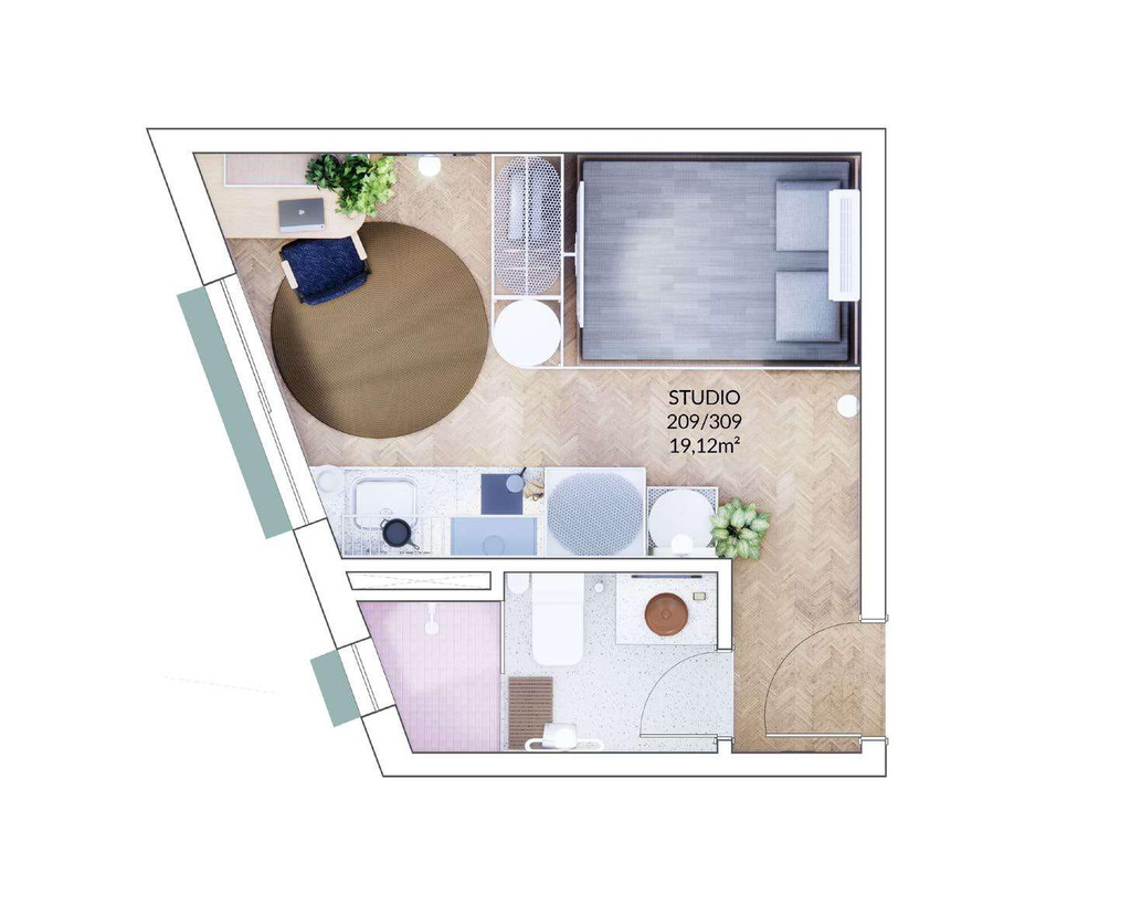 Apartamento, 1 quarto, 24 m² - Foto 21