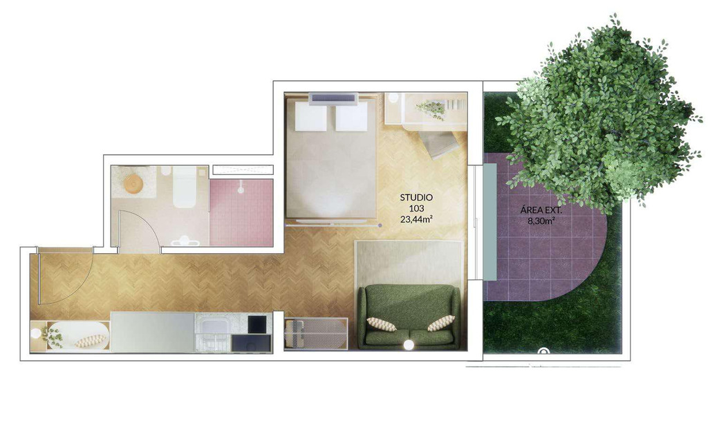 Apartamento, 1 quarto, 24 m² - Foto 29