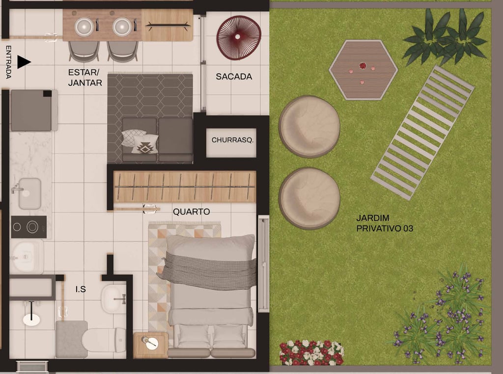 Apartamento, 1 quarto, 22 m² - Foto 31