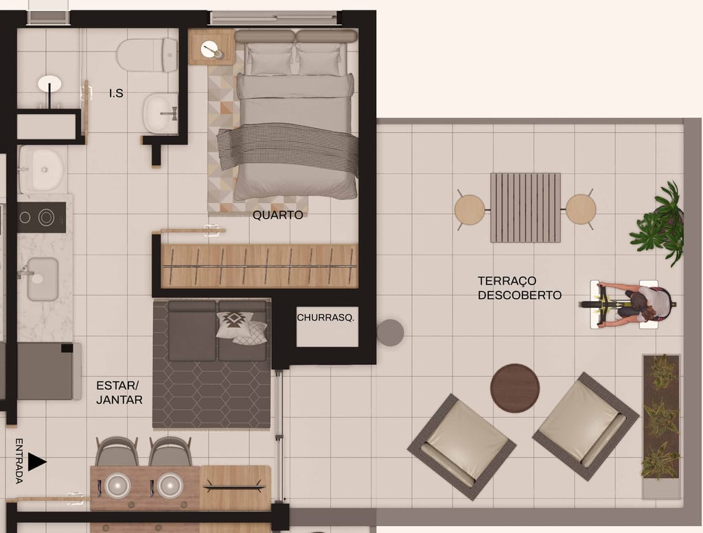 Apartamento, 1 quarto, 22 m² - Foto 28