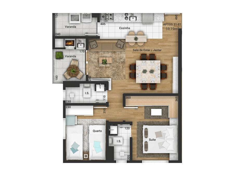 Apartamento, 2 quartos, 55 m² - Foto 23