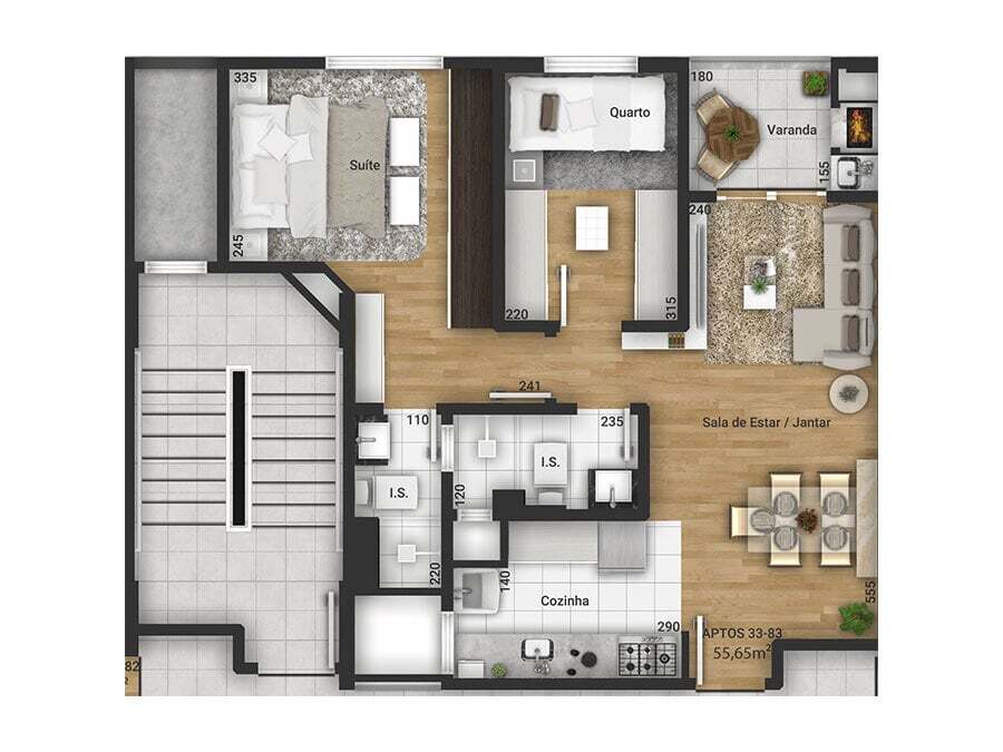 Apartamento, 2 quartos, 55 m² - Foto 17