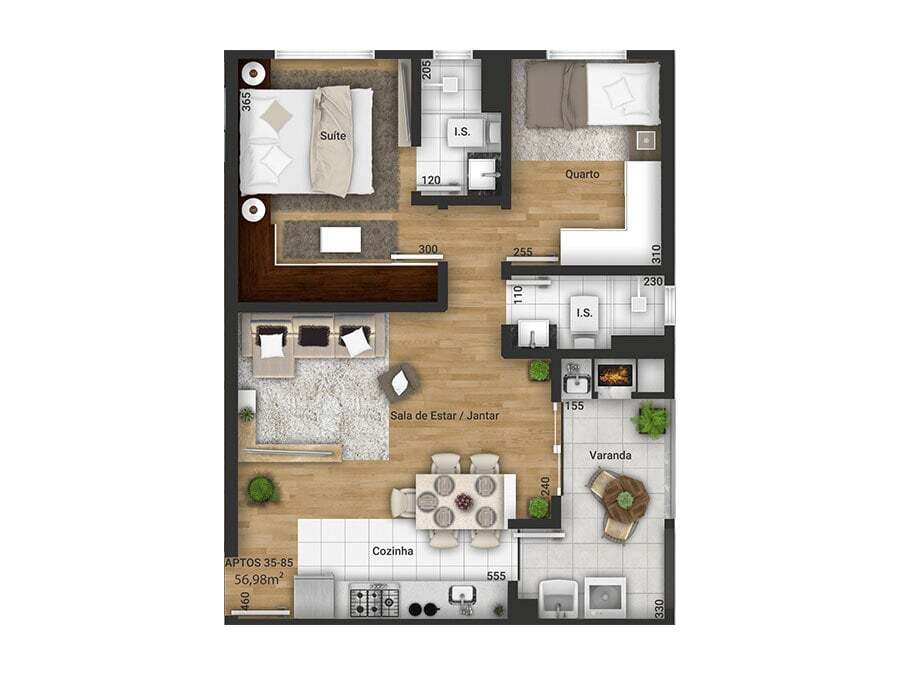 Apartamento, 2 quartos, 55 m² - Foto 21
